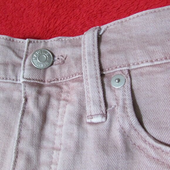 Madewell High Rise Garment Dyed Mauve Shorts - Stretch - Picture 2 of 7